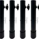 Table Leg Extenders for Folding Tables, Folding Table Leg Extensions for Straight and Bent Legs, Heavy Duty Steel Adjustable Folding Table Leg Risers, Raise Table Height