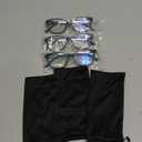 Reading Glasses for Women, 3-Pack Blue Light Computer Eyeglasses, Cat-Eye Fashion Full Frame with Spring Hinge Ladies Readers +2.5diopter (Clear)