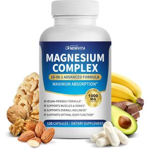 1000mg Magnesium Complex, Magnesium Glycinate, Citrate, Malate, L-Threonate