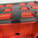VELCKING for Milwaukee Packout Mounting Plate, Metal Storage Base, Wall and Floor Compatible Toolbox Mount (RED, 1-Full Plate)