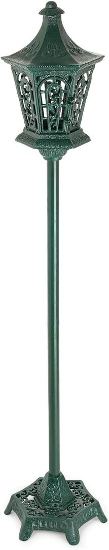 Sungmor 47 Inches Tall Cast Iron Floor Standing Candle Holders - Green