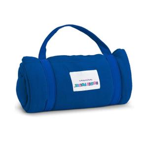 ROLLEE POLLEE Nap Sac Roll Up Napping Blanket with Attached Pillow for Preschool/Daycare, Super Soft with Elastic Straps, Fits Most Mats and Cots