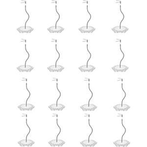 16-Pack Clear Adjustable Action Figure Stand with Metal Clips & Flexible Arms  Action Figure Display Stand for Figures Compatible with Gundam HG/RG/SD 1/144 Scale