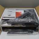 Furologee Kitchen Bakers Rack with Hutch, Coffee Bar Station 4 Tiers, Microwave Oven Stand with 6 S Hooks and Pegboard, Kitchen Microwave Rack for Spice Organizer Workstation, Rustic Brown (22inch)