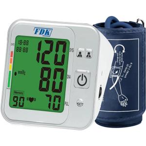 Blood Pressure Monitors for Home USE; Voice Volume Control Bilingual (English/Spanish); Talking ARM Upper Arm Blood Pressure Monitor with Large Digits Display; with 18.9 INCHES Extra Large Cuff