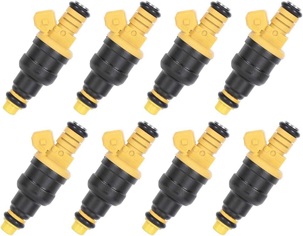 SCITOO 8Pcs 1 Hole Fuel Injectors fit for for 1988-1991 for Ford for E-250 Econoline Club Wagon, for 1988-1992 1995-1996 for Ford for E-350 Econoline 0280150718 0280150939 0280150909 SCITOO 8Pcs 1 Hole Fuel Injectors fit for for 1988-1991 for Ford for E-250 Econoline Club Wagon, for 1988-1992 1995-1996 for Ford for E-350 Econoline 0280150718 0280150939 0280150909