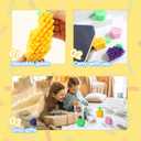 JOYIN 4 Pcs 3D Printed Fidget Fruit Toys, Make a Sound Flexible Desk Fidget Worm Toy for Stress Relief, Boys Girls Kids Adults Birthday Gift Party Favors Stress Toys