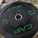 CAP Barbell Rubber Olympic Bumper Plates Set Of 2 25LB Plates