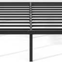 Metal Bed Frame,Full Size Bed Frame with Storage Space,Heavy Duty Sturdy Mattress Foundation,Easy Assembly,No Box Spring Needed, Black,12 Inch, Full