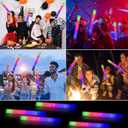 30 Pieces Led Foam Sticks - Flashing Glow Sticks Party Supplies Light Up Baton Wands for Kids, Raves, Birthday, Wedding, Christmas, Halloween, Children Toy