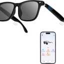 Luckit Smart Glasses, AI Bluetooth Glasses with Speaker 115 Languages AI Translator Accents Real Time Translation UV Protection Polarized Lens Sunglasses Glasses for Men & Woman Gaming Meeting Travel