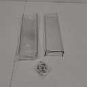 upsimples 4 Pack Acrylic Shelves for Wall Storage, 15" Floating Bookshelves for Kids, Display Shelf Organizer for Bathroom, Bedroom, Living Room, Kitchen, Room Decor, Clear
