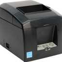 Star Micronics TSP654IIBi2 Bluetooth Thermal Receipt Printer with Auto Connect for iOS, Auto-cutter, and External Power Supply - Gray 