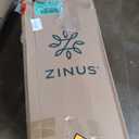 ZINUS 12 Inch King Green Tea Memory Foam Mattress [New Version], Fiberglass free, Medium Firm Feel, Zoned Pressure Relief, Certified Safe Foams & Fabric, Mattress in A Box (White)