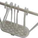 Doll Accessories Set with Plastic Drying Rack Holder Stand Disaplay with 5 Hangers, with Drainboard for labubu for Cotton Dolls