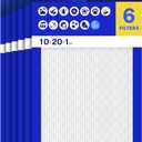 Filtrete 10x20x1 Air Filter, MERV 13 MPR 1900, Allergens, Bacteria, Viruses & Air Pollutants, 3-Month AC/Furnace Filters, Cleaner Air Reliable Airflow, 6 HVAC Filters(Act Size 9.81x19.81x0.78 in)
