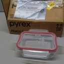 Pyrex Freshlock Glass Food Storage Container, Airtight & Leakproof Locking Lids, Freezer Dishwasher Microwave Safe, 2 Cup
