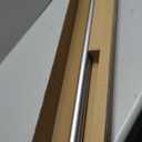 Easy Install No Drill Curtain Rod Set 72-144", Nickel