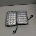 BESTZHEYU 2PCS 4x6 Headlight Compatible for Chevy S10 Blazer 1994 1995 1996 1997 Peterbilt Kenworth Freightinger Probe DOT LED Headlight