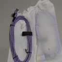 AINOPE USB C Charger Cable, 3.1A Type C Charger Cable Fast Charging, [2 Pack, 2M] Right Angle USB c Fast Charger Cable Compatible with Samsung Charger Type c, Huawei, Google Pixel, Sony Xperia, LG (6.6FT+6.6FT, Purple)