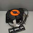 DEWENWILS Retractable Extension Cord Reel, 50 FT Heavy Duty Power Cord, 14AWG/3C SJTOW, 3 Grounded Outlets Lighted Triple Tap, 13 Amp Circuit Breaker, UL Listed (Orange & Black)