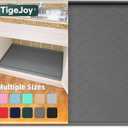 TigeJoy Waterproof Under Sink Mat 34" x 22", Shelf Liner Protector in Kitchen and Bathroom, Silicone Cabinet Liners for Organizers and Storage, Fit as Drawer Mats or Drip Tray
