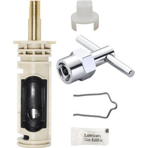 1222 Replacement Cartridge of Moen, Compatible with One Hanlde Posi Temp Faucet, with 116653 Handle Adapter Kit & 104421 Removal Too, Bathtub Shower Valve Parts and Removal Tool
