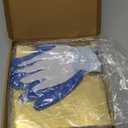 MECCANIXITY Brass Sheet, 8" X 8" 38 Gauge(0.1mm) Thickness H62 Brass Metal Plates Thin Metal Sheets with Gloves for Craft DIY Model Jewelry Electrical Repair Industrial, Pack of 1, Gold