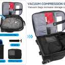 Backpack with wheels,50L Rolling laptop backpack with Anti-Theft,rolling backpack for travel,Water-Resistant Carry-On Luggage,Business and Commuting