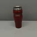 THERMOS Stainless King Vacuum-Insulated Stainless Steel Tumbler - 16oz, Rustic Red - Insulated Coffee Tumbler for Hot & Cold Drinks - Leak-Proof & Sweat-Proof for Commuting & Traveling