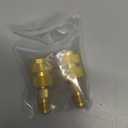 2 Pcs Universal Refrigerant Brass Adapter 1/4" Female to 1/4" Male Thread Adapter Heavy Duty HVAC Quick Connect Fittings Low Loss for Refrigerant Tanks Mini Split Systems