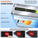 Unbreak 9H Glass for iPhone 15/16 Screen Protector [Auto-Dust Removal, Bubble Free] 1:1 Full-Coverage Tempered Glass Ultra HD Clear, Case Friendly, 2-Pack