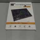 LCD Writing Tablet,16 Inch Colorful Screen Rechargeable Doodle Board Toddler Educational Toys for 3 4 5 6 Years Old Boys Girls Reusable Portable Drawing Tablet Christmas Toys Gifts for Kids (Black)