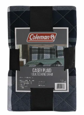 Coleman Casey Plaid Quilted Sham - 1 Each 20x36 in