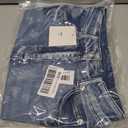 Women's Stretch Denim Bodycon Mini Skirt (Blue, S)