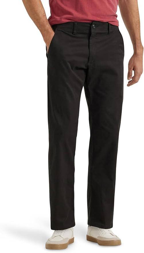 Lee Men's Extreme Motion Flat Front Regular Straight Pant 46x34