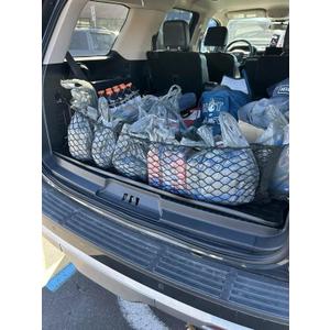 Rear Trunk Organizer Cargo Net,  Envelope Style Cargo Net for SUV–Premium Mesh Car Trunk Organizer Vehicle Carrier Storage,   45×20 Inch