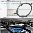 Hiorucet W10216179 Cast Iron Wok Ring, Wok Support Ring for Gas Stove GE, KitchenAid, Kenmore, Jenn-Air, Whirpool Gas Range Parts, Non Slip Wok Burner Rings Pan Stand Round Rack Holder Accessories.