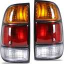 Tail Light Assembly Compatible With 2000 2001 2002 2003 2004 2005 2006 Toyota Tundra Driver and Passsenger Side Taillights Replace 81550-0C010 81560-0C010