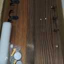 OurWarm Wall Mounted Key Holder/Hangers for Wall Decorative with 5 Key Hooks, Wooden Mail Rack Organizer with Shelf, Rustic Home Decor for Entryway Mudroom Hallway Office, Brown