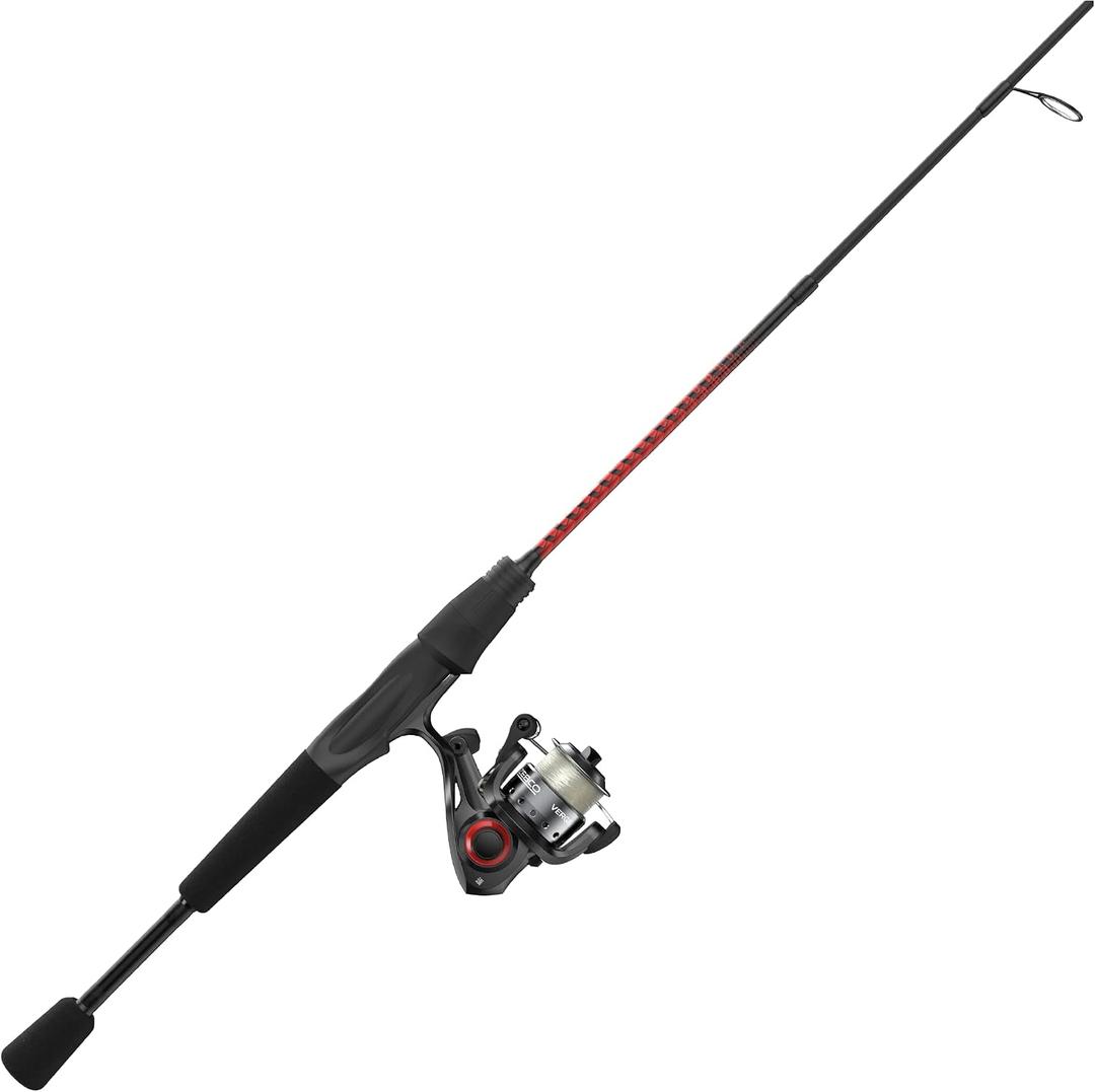 Zebco Verge Spinning Reel and Fishing Rod Combo, Changeable Right- or Left-Hand Retrieve, Pre-Spooled with Zebco Fishing Line