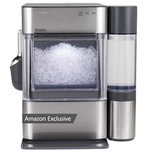 GE Profile Opal Ultra, Countertop Nugget Ice Maker, 1 Gal XL Side Tank, 38 lbs/Day, Pebble Pellet Crushed Ice Machine, WiFi Stainless Steel