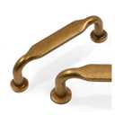 10 Pack Antique Brass Cabinet Pulls 3 Inch(76mm) Kitchen Cabinet Handles Vintage Retro Cabinet Hardware for Drawer Pulls