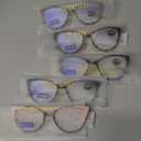 EYEURL 5 Pack Cat Eye Reading Glasses for Women-Blue Light Glasses for Woman Fashion Readers with Spring Hinge