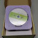 MICOCIOUS Portable CD Player with Bluetooth Desktop CD Player for Home CD Music Players with Remote Control,Timer,Built-in Dual Speakers with LED Display Home Audio Boombox FM Radio (Purple)