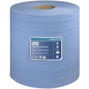 Tork Paper Wiper Centerfeed Blue M2, High Absorbency, 4 x 190 Feet, 132451A