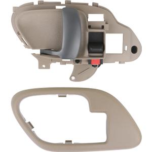 APPERFiT Interior Door Handle w/Bezel Kit LH (Tan) Compatible with 1995-2002 Chevy Chevrolet GMC Truck C1500 C2500 C3500 K1500 K2500 K3500 Suburban Tahoe Yukon Replaces 15708051