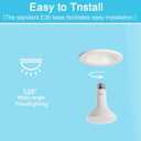 LED Flood Light Bulbs, Dimmable 750LM BR30 LED Bulb, 5000K Daylight 8W(65W Equivalent), CRI80, 15000 Hours, E26 Base Recessed Light Bulbs, 6 Pack