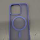 SUPFINE Magnetic for iPhone 15 Pro Case (Compatible with MagSafe) (Military Grade Drop Protection) Translucent Matte Shockproof with Anti-Fingerprint Phone Case,Blue Purple