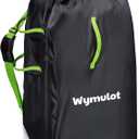 Large Stroller Bag for Airplane, Waterproof Stroller Travel Bag, Gate Check Stroller Bag for Single/Double Stroller Travel Bag with Handle and Drawstring Closure Stroller Cover (Black)